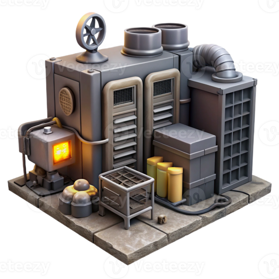 serene modern An abandoned server room filled with dusty equipment, dim emergency lighting, post apocalyptic style high quality png