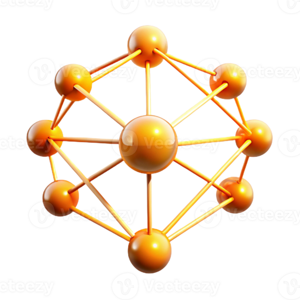 dramatic minimalist A network of interconnected nodes and lines, pulsating with energy, glowing with a warm orange light. Abstract, data visualization style high resolution png