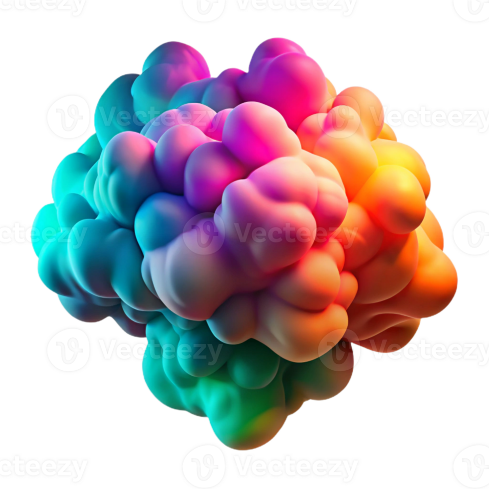 extraordinary artistic A cloud of vibrant, swirling smoke in shades of fuchsia, turquoise, and orange, illuminated by a back light, psychedelic style professional png
