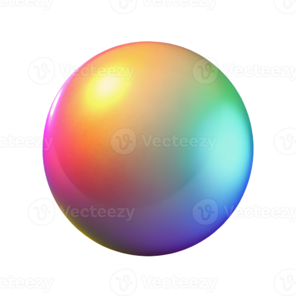 impressive artistic A single, luminous orb emitting a spectrum of colors, lit by an internal light source, minimalist style exclusive png