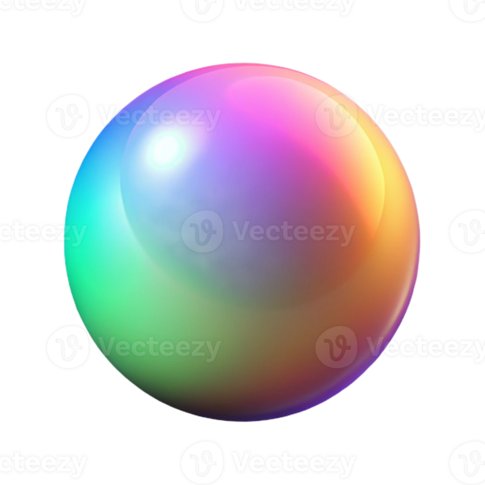 wonderful minimalist A single, luminous orb emitting a spectrum of colors, lit by an internal light source, minimalist style detailed png