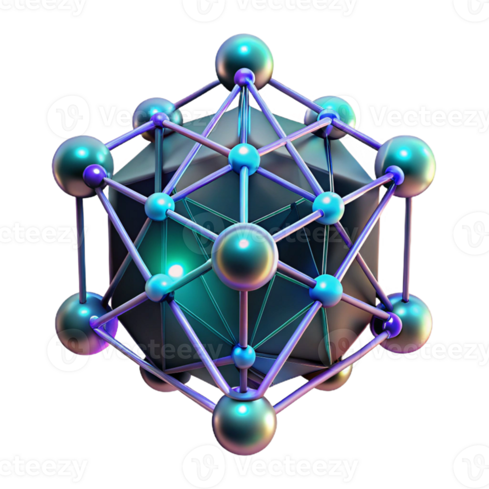 beautiful vintage An artificial intelligence represented by a network of glowing nodes and connections, intricate detail, dark background with neon highlights, data visualization style premium png