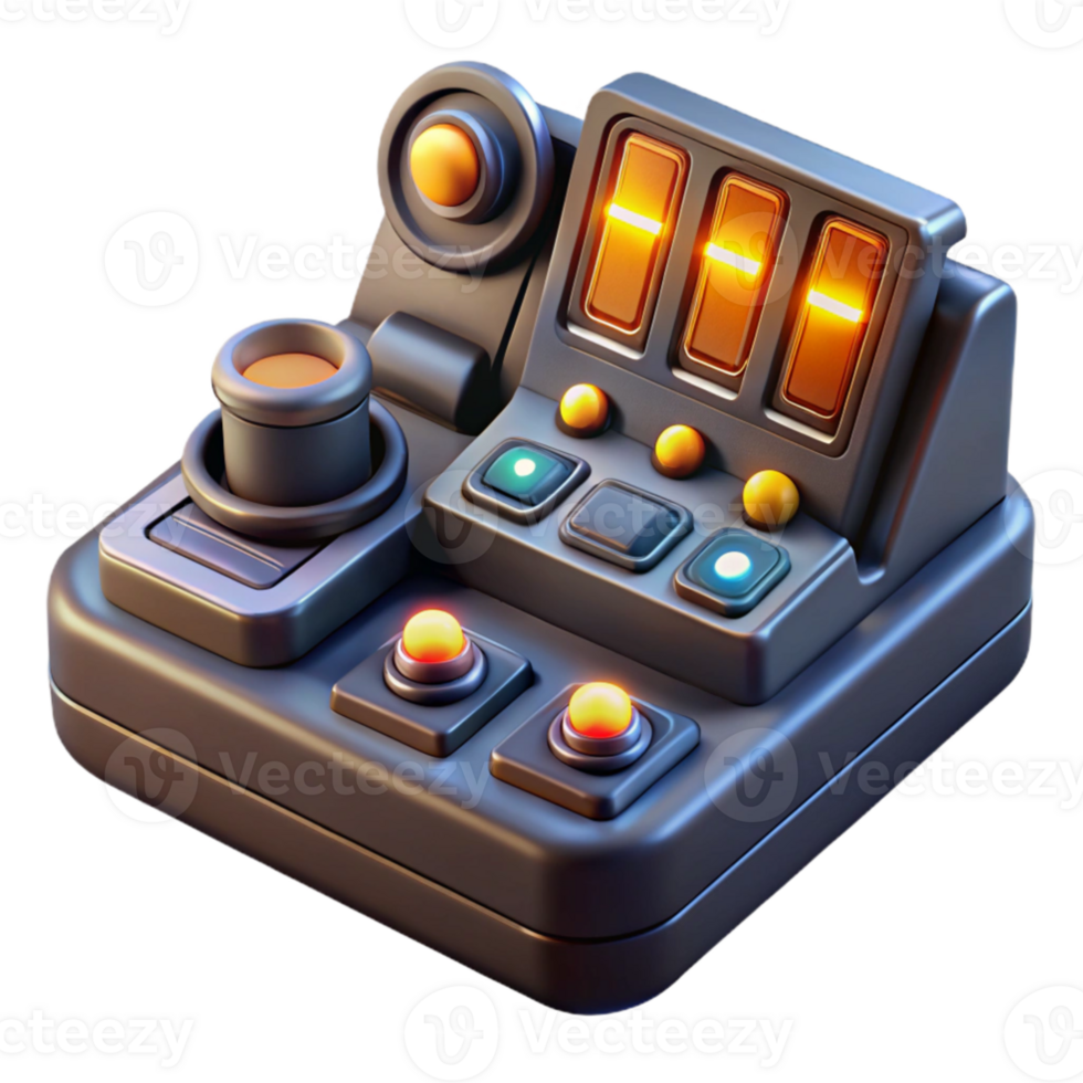 elegant classic A highly detailed, close up of a futuristic control panel with glowing buttons and intricate wiring. Warm, operational lighting. Technical illustration style high resolution png