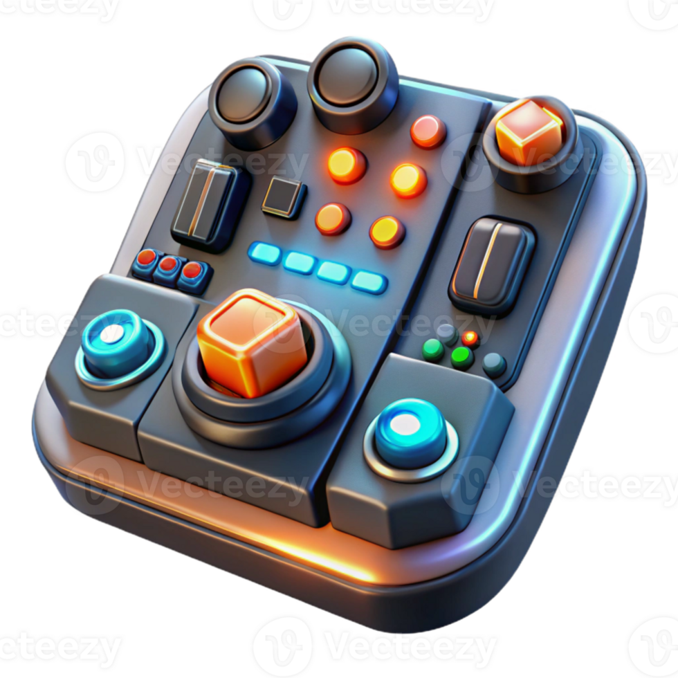 stunning modern A highly detailed, close up of a futuristic control panel with glowing buttons and intricate wiring. Warm, operational lighting. Technical illustration style 4K png