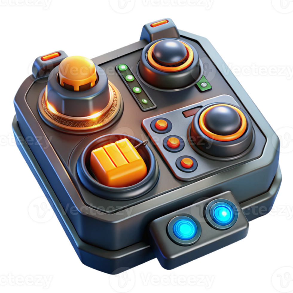 stunning abstract A highly detailed, close up of a futuristic control panel with glowing buttons and intricate wiring. Warm, operational lighting. Technical illustration style genuine png