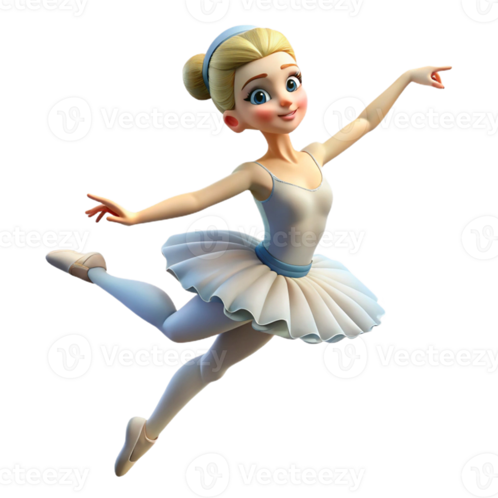 serene vintage Portrait of a graceful ballerina in a flowing tutu, mid leap, with a focused expression, soft lighting, impressionistic style genuine png
