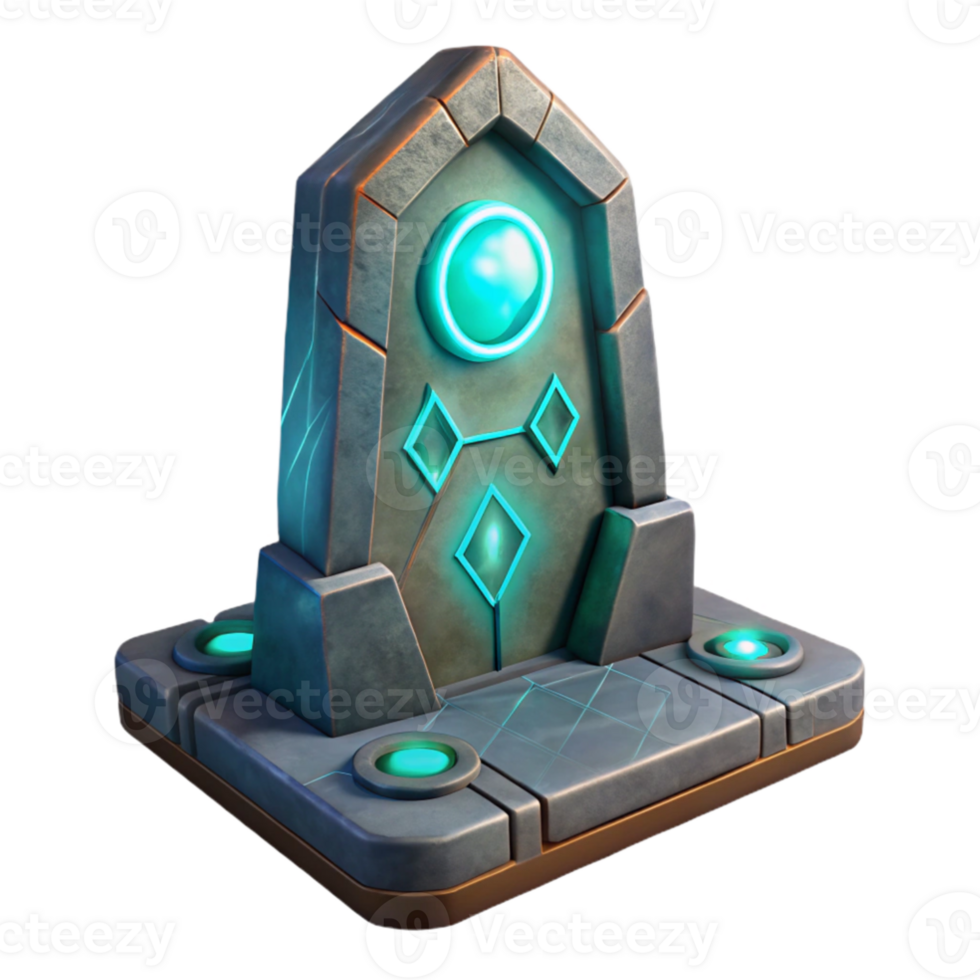 beautiful artistic An ancient, weathered stone tablet displaying a futuristic holographic interface, pulsating with arcane symbols and glyphs, lit by flickering candlelight. Fantasy style professional png