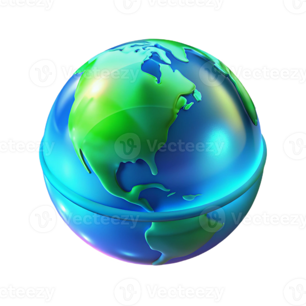 stunning modern A holographic projection of planet Earth rotating slowly, translucent blue and green, cool, ethereal lighting, futuristic minimalist style original png