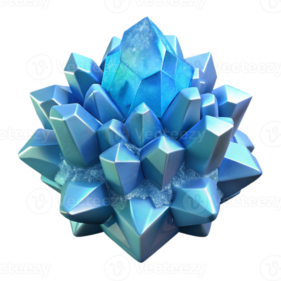 stunning rustic An intricate ice crystal forming on a frozen lake, lit by the cool blue light of a winter afternoon, abstract photography style detailed png