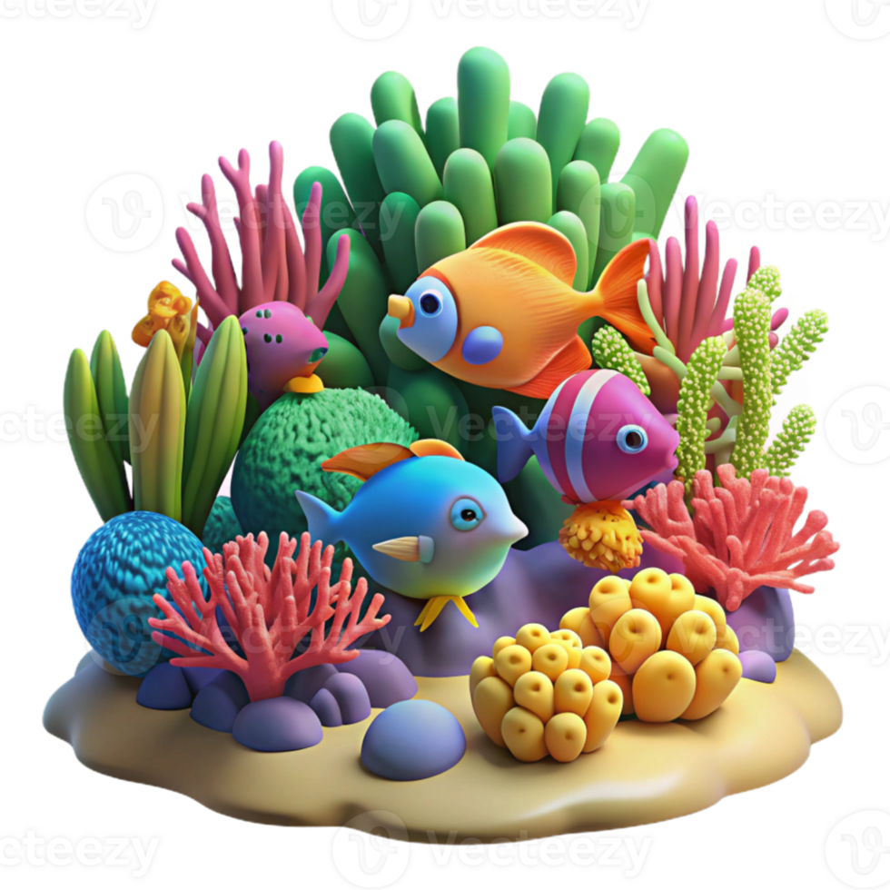 beautiful classic A vibrant coral reef teeming with colorful fish, illuminated by underwater sunlight, documentary photography style genuine png