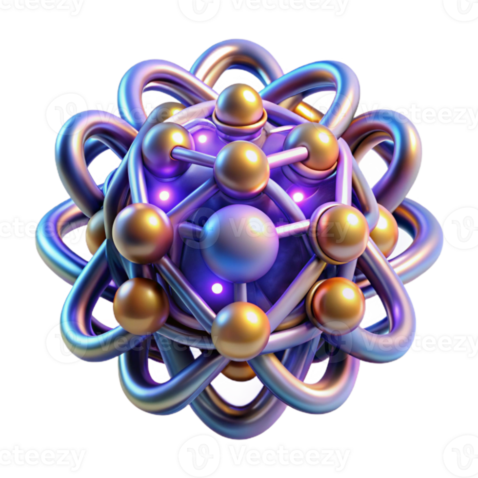 magnífico abstrato uma quantum computadores essencial, brilhando com enredado partículas, complexo geométrico formas mudança e mudando, aceso de a sobrenatural luminescência, abstrato estilo exclusivo png