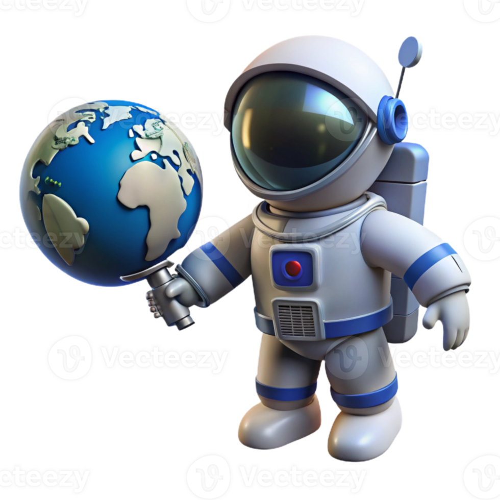 serene modern A lone astronaut, tethered to a satellite, gazing at a distant Earth, lit by the sun and reflected light from the Earth, photorealistic style professional png