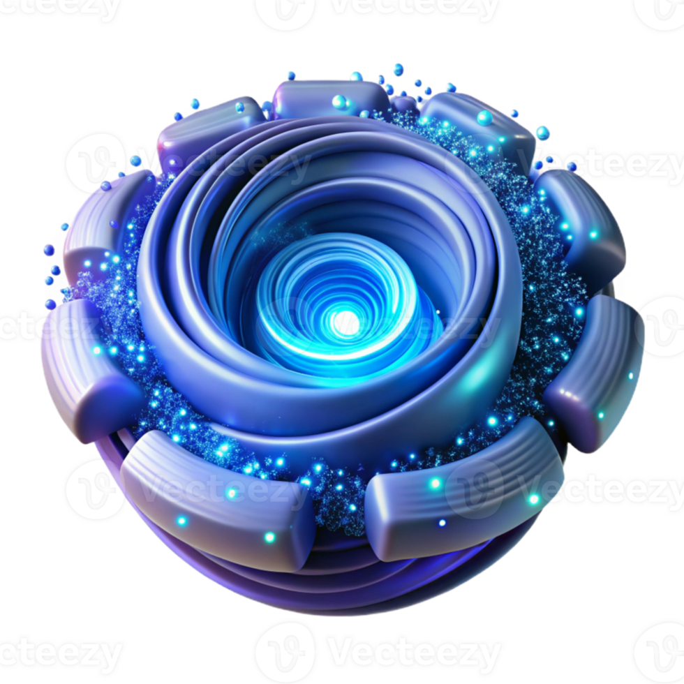 magnificent modern An artificial intelligence, represented by a swirling vortex of code and data, emanating a powerful glow, abstract style, dramatically lit original png