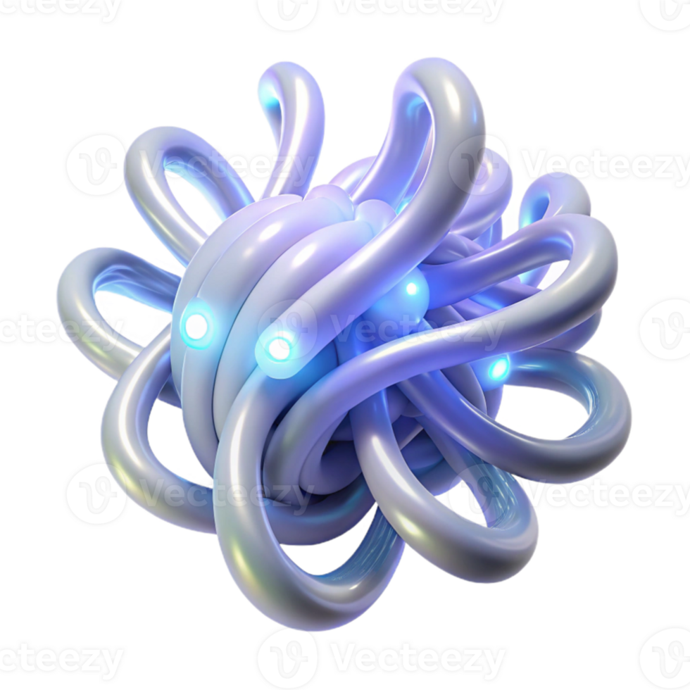 vibrant classic Intertwined, bioluminescent tendrils of light, pulsating with a soft, ethereal glow, in a style reminiscent of deep sea photography genuine png