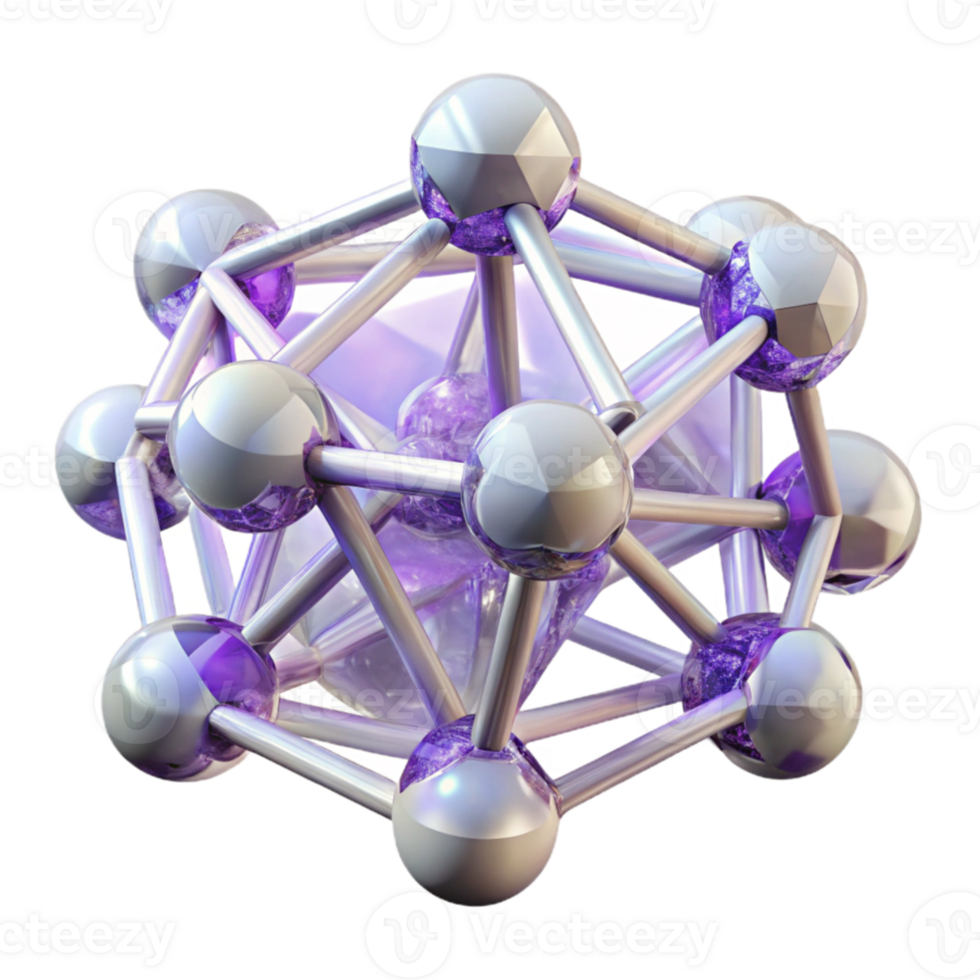 wonderful artistic A network of crystalline structures, formed from amethyst and quartz, reflecting and refracting a beam of pure white light premium png