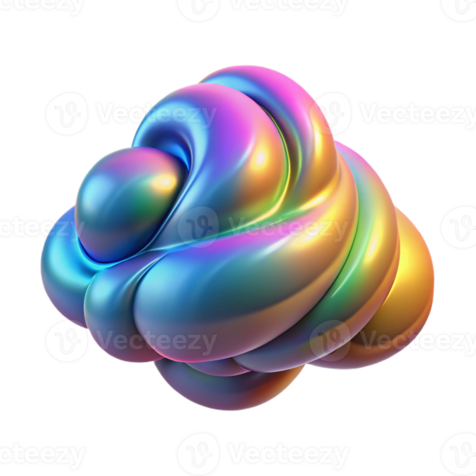 elegant contemporary A swirling cloud of iridescent, holographic particles, forming ephemeral shapes and patterns, illuminated by a shifting, rainbow colored light exclusive png