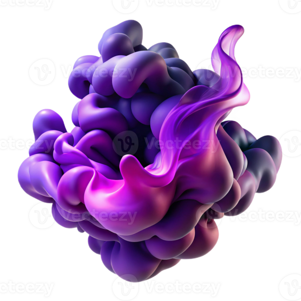 beautiful abstract A dynamic, fluid simulation of swirling smoke and ink, in shades of deep purple and magenta, illuminated by a dramatic, back lit glow high resolution png