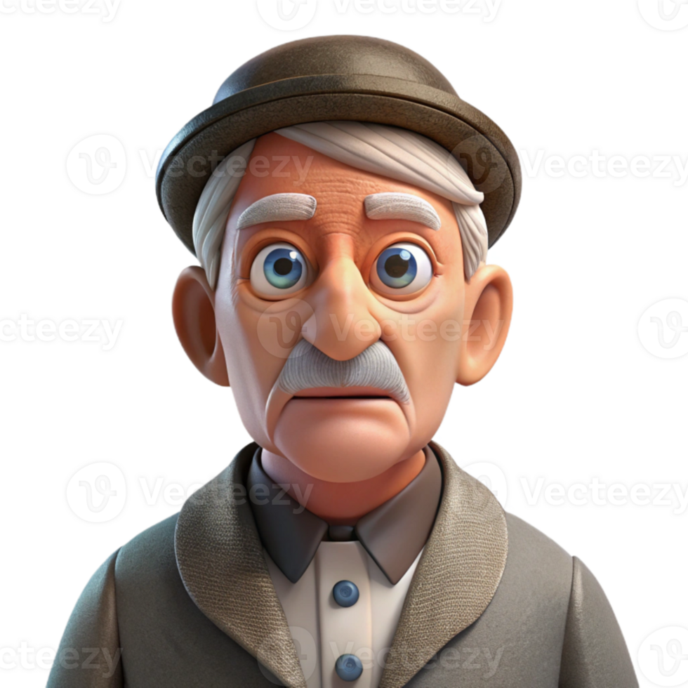 dramatic artistic Portrait of an elderly man with deep wrinkles and a wise gaze, wearing a tweed jacket and a monocle, chiaroscuro lighting, vintage photograph style exclusive png