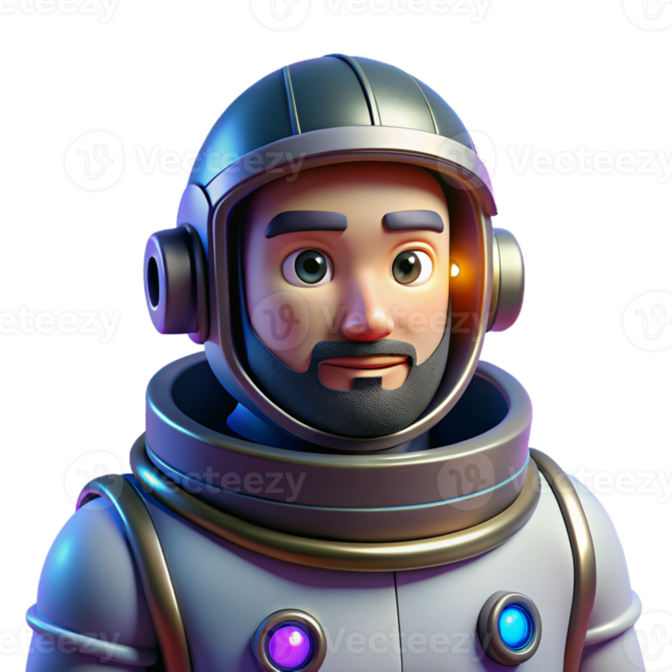 beautiful abstract Portrait of a stoic astronaut in a spacesuit, reflecting nebulae in the visor, cosmic lighting, photorealistic style 4K png