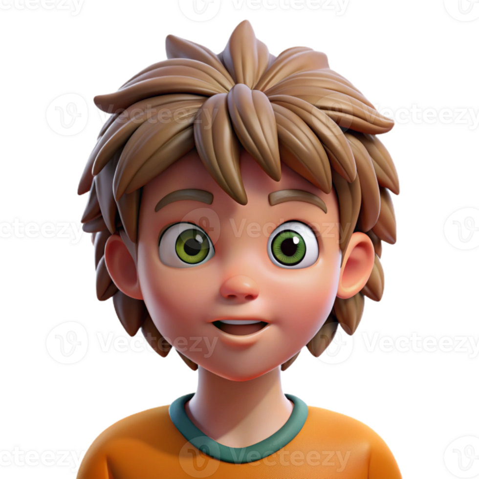 magnificent minimalist Portrait of a curious child with wide eyes and messy hair, natural window lighting, impressionist style professional png