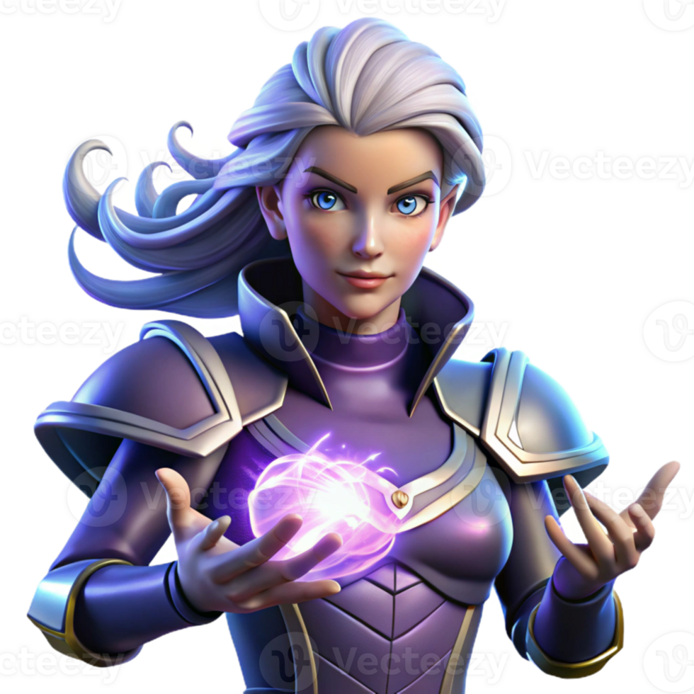 dramatic abstract Portrait of a powerful sorceress with glowing hands and swirling magical energy, dynamic lighting, fantasy art style professional png
