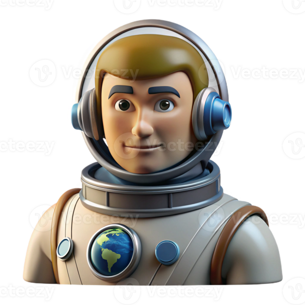 serene traditional Portrait of a stoic astronaut in a full spacesuit, reflecting the Earth in their visor. Low-key lighting with a single rim light. Photorealistic style exclusive png