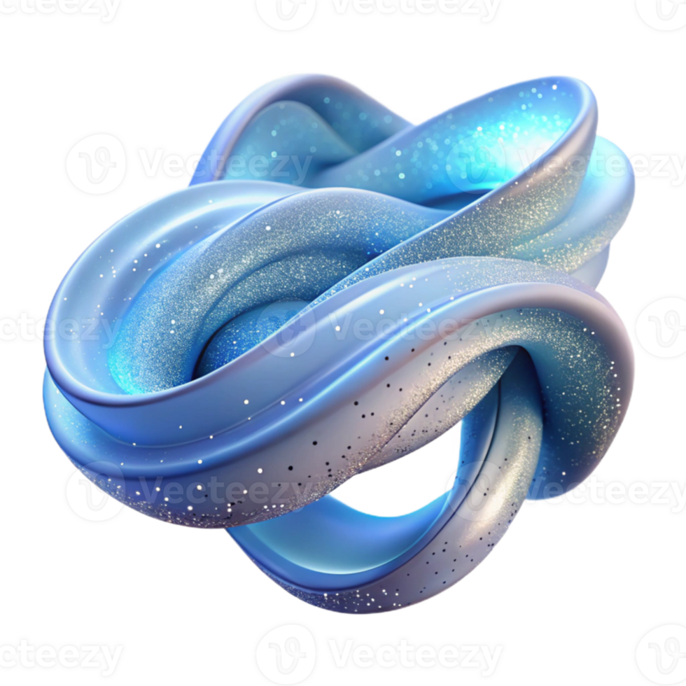 magnificent rustic A flowing, ribbon like form composed of thousands of tiny, shimmering particles, lit by a cool, ethereal glow, in a dreamlike, surrealist style professional png