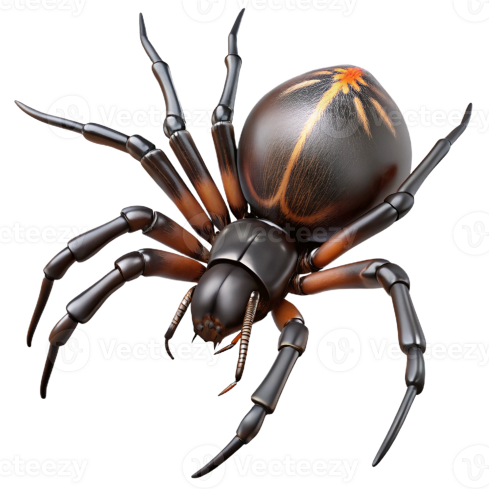 elegant rustic A close up of a spider spinning its web, intricate details of the web and spider, macro photography style, dark and moody lighting high quality png