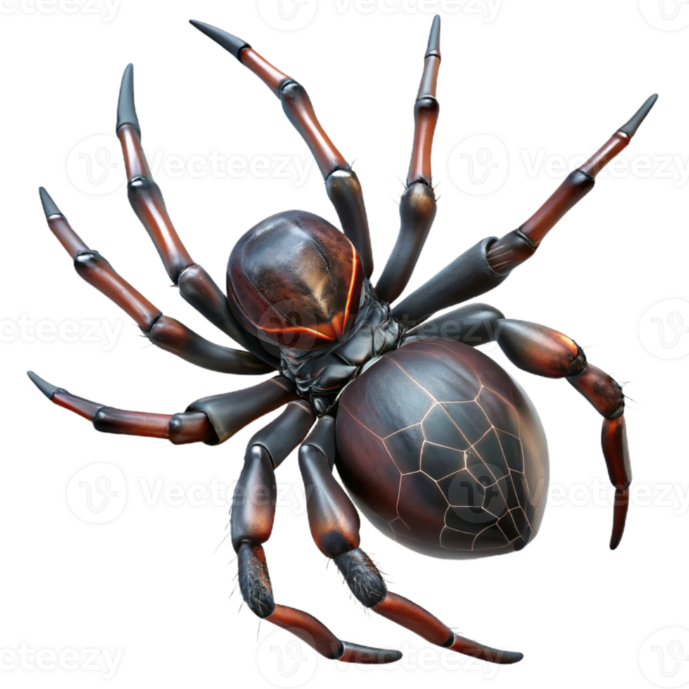 magnificent modern A close up of a spider spinning its web, intricate details of the web and spider, macro photography style, dark and moody lighting 4K png