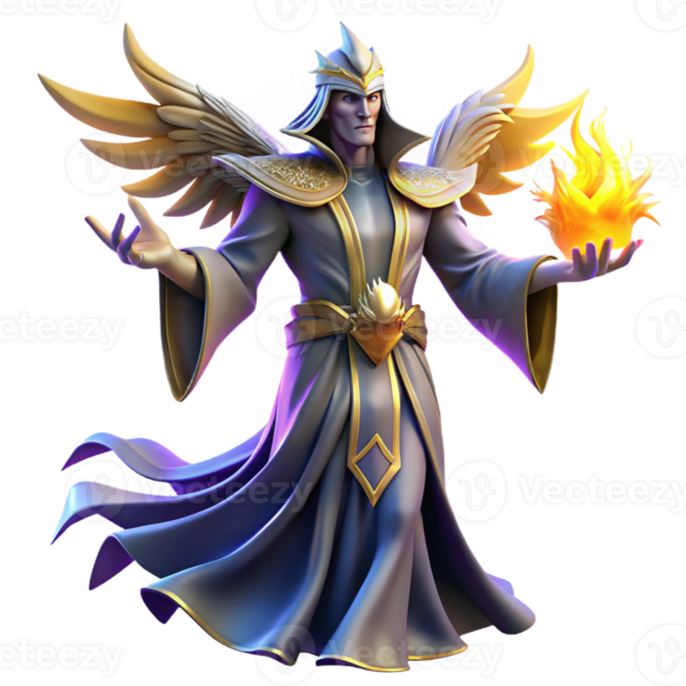extraordinary modern A powerful sorcerer summoning a spectral phoenix, dramatic lighting, fantasy art style, Boris Vallejo influence 4K png