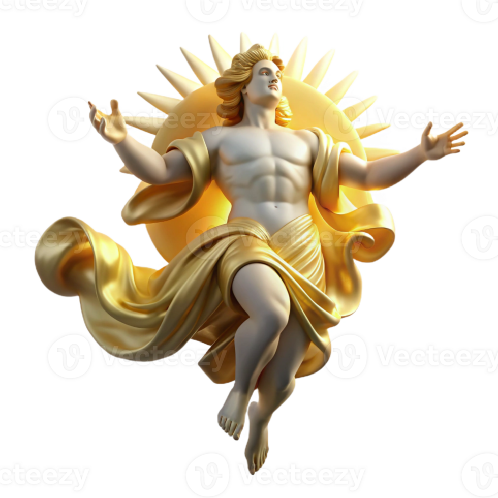 extraordinary modern A celestial being descending from the heavens, golden light, Renaissance style, Michelangelo influence detailed png