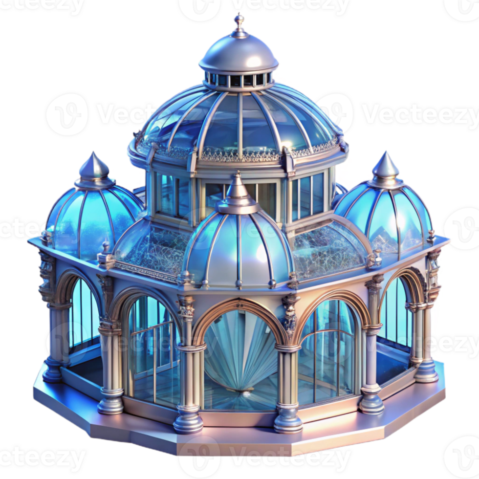 dramatic traditional Crystal palace, intricate glasswork, refracting light, magical atmosphere, art nouveau style, highly detailed, detailed png