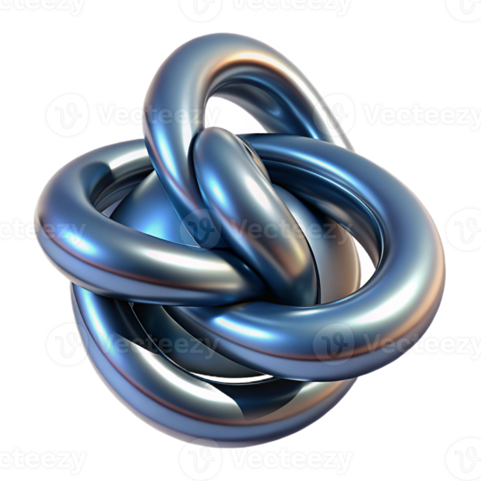 wonderful artistic Fluid metallic ribbons intertwining and forming impossible knots, lit by a single, harsh spotlight, rendered in a surrealist style original png