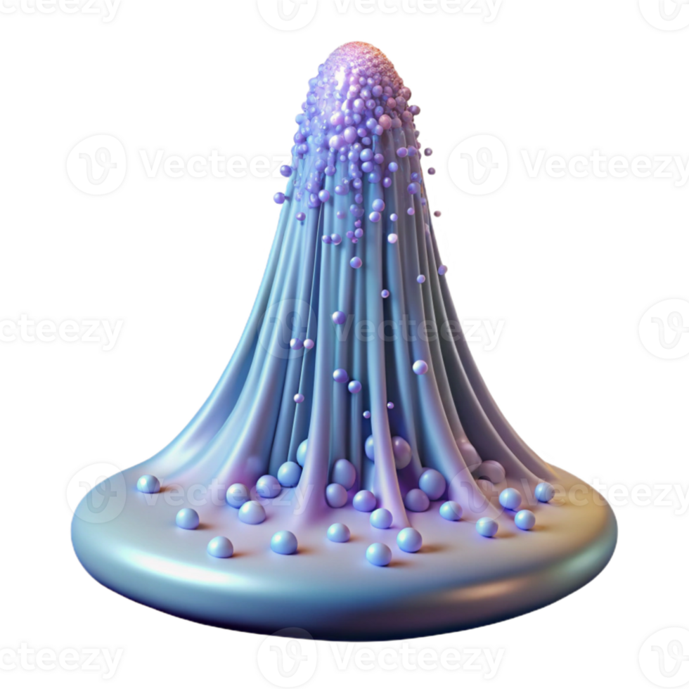 elegant artistic A cascade of shimmering particles flowing down an invisible slope, bathed in a cool, ethereal light, rendered in a dreamlike style detailed png