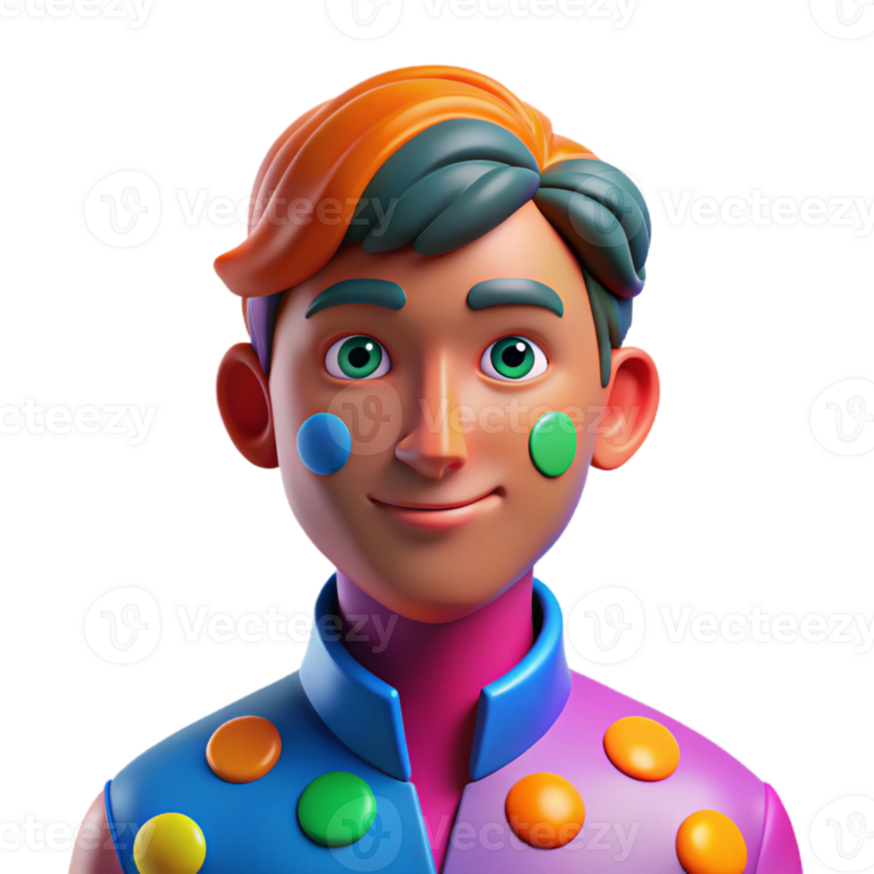vibrant classic A vibrant pop art portrait of a person with colorful, comic book style features, Ben Day dots and bold outlines professional png