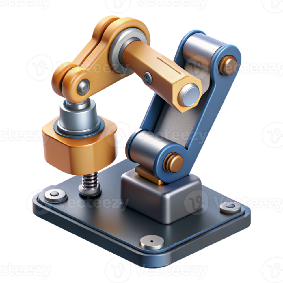 dramatic rustic A robotic arm assembling a complex microchip, precise movements, metallic and silicon textures, studio lighting premium png
