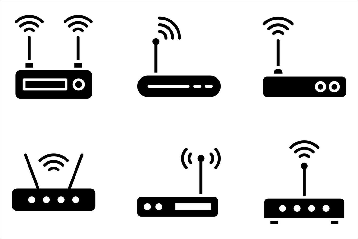 wifi router icon vector