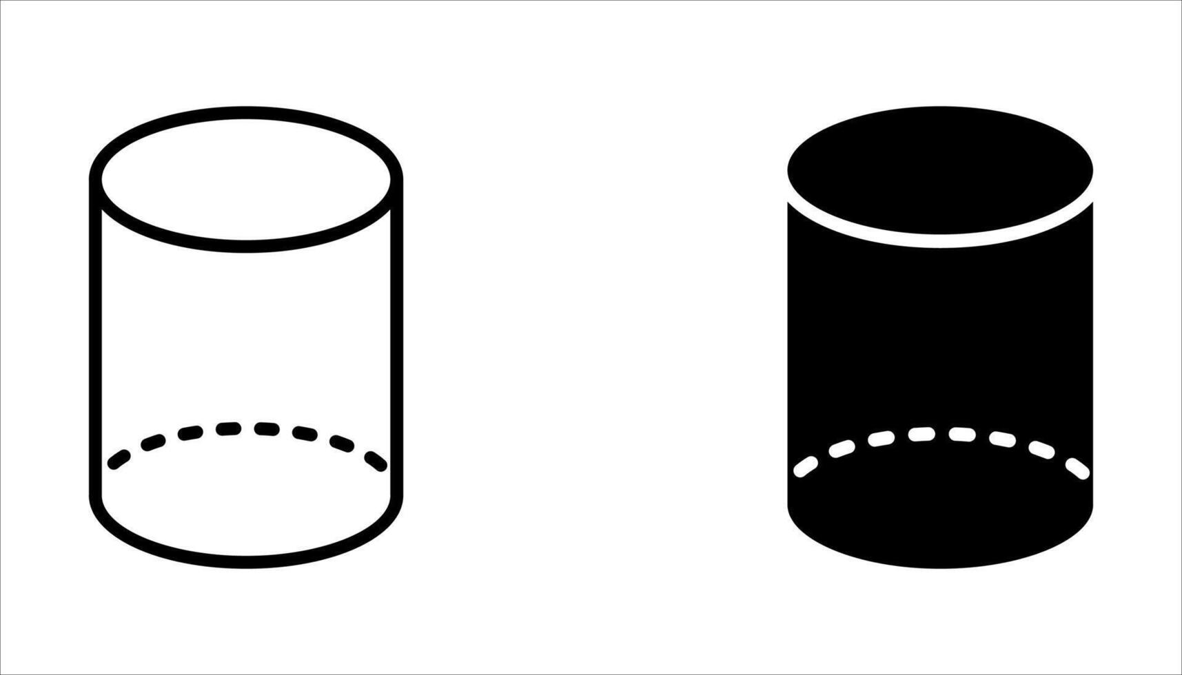 geometry icon set on white background vector