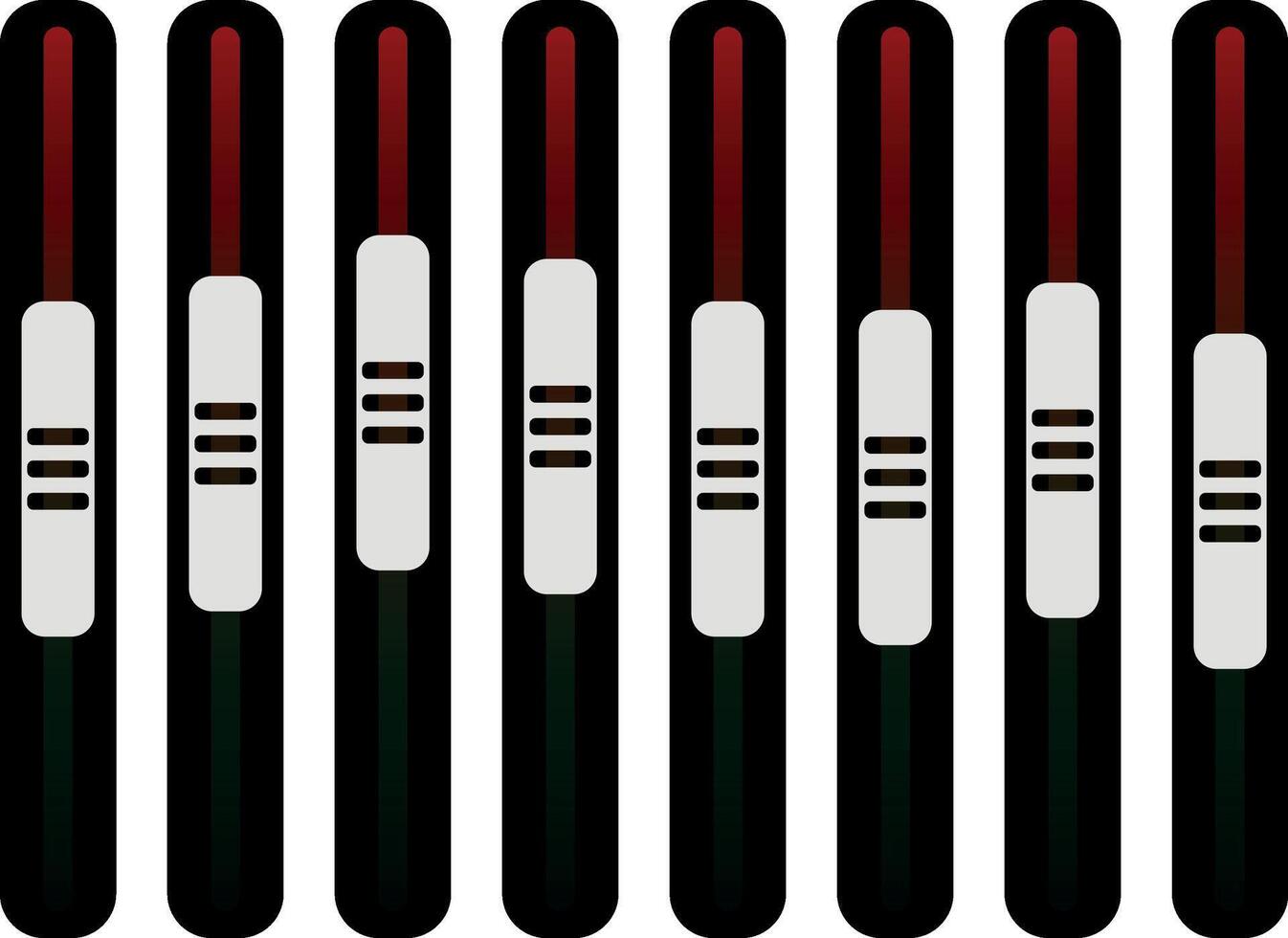 equalizer or DJ console or sound wave stripes without background vector