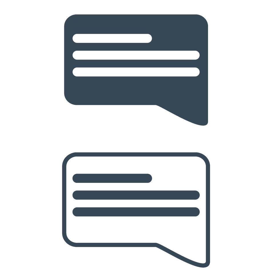 message bubble icon vector