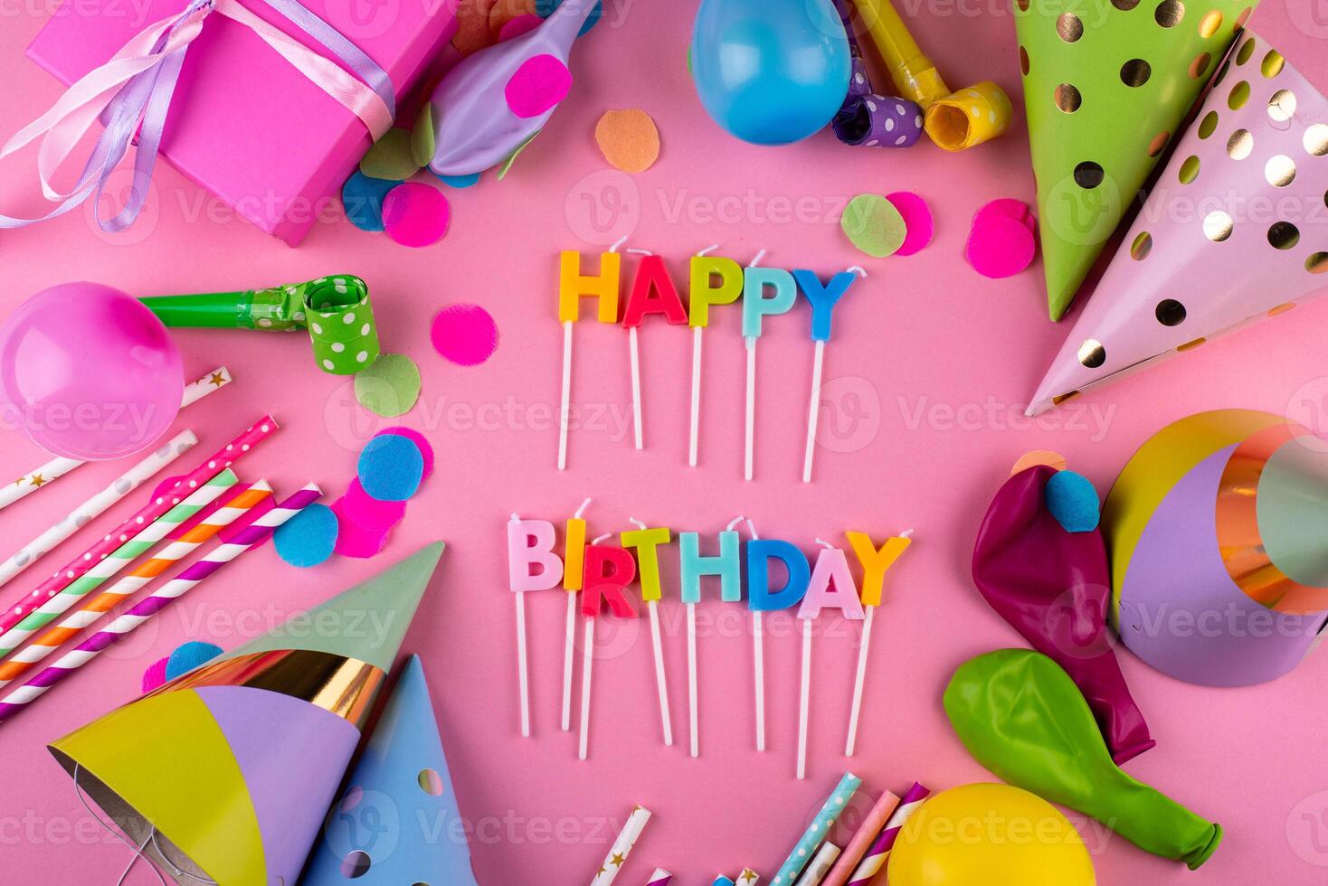Happy birthday party celebrating background photo