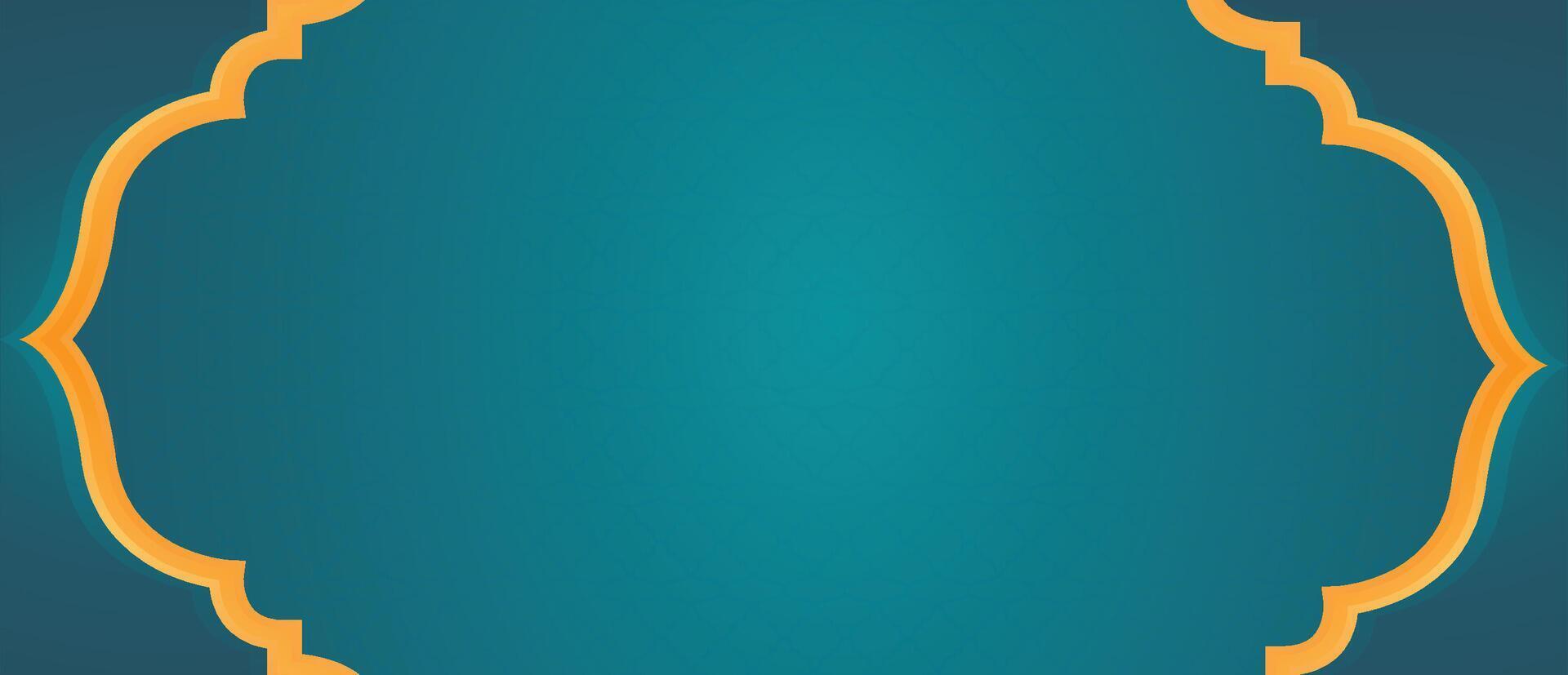 An orange frame with a blue background vector