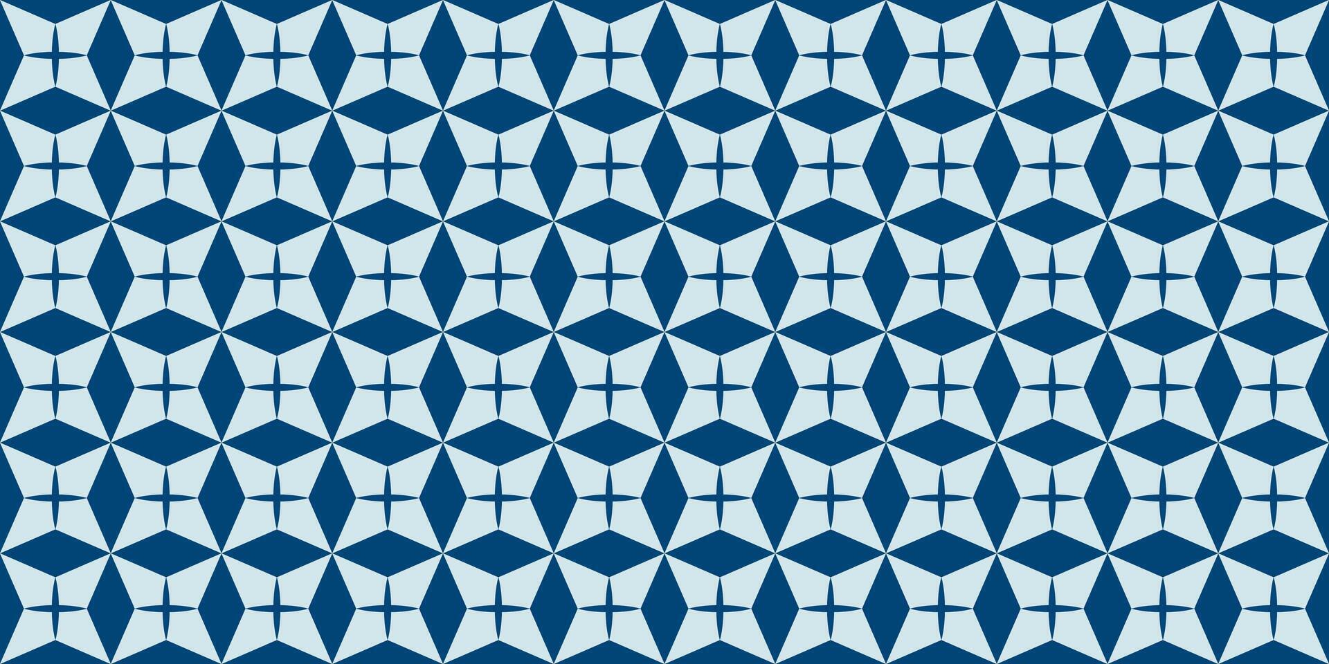 Abstract background, Blue Isometric Seamless Pattern vector