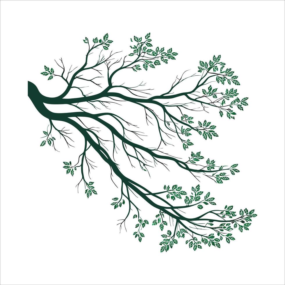 Tree branches artdrawing vector