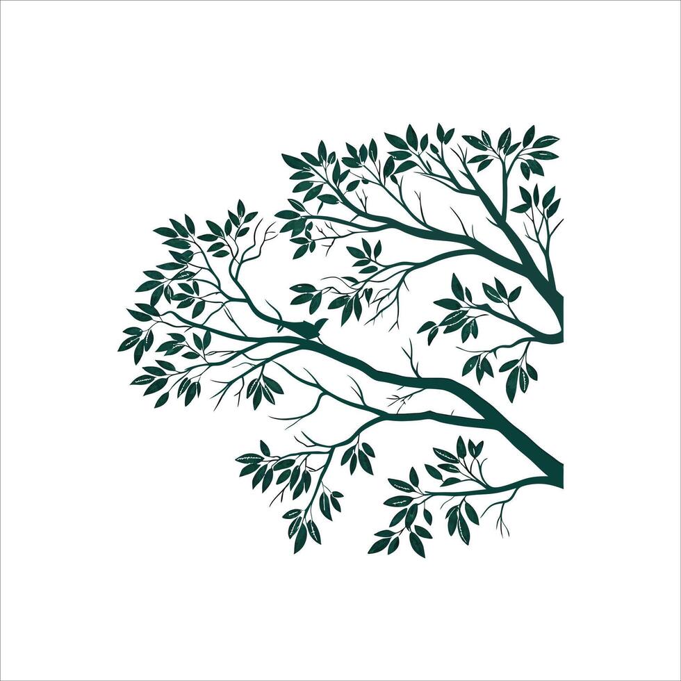 Tree silhouette icon , vector