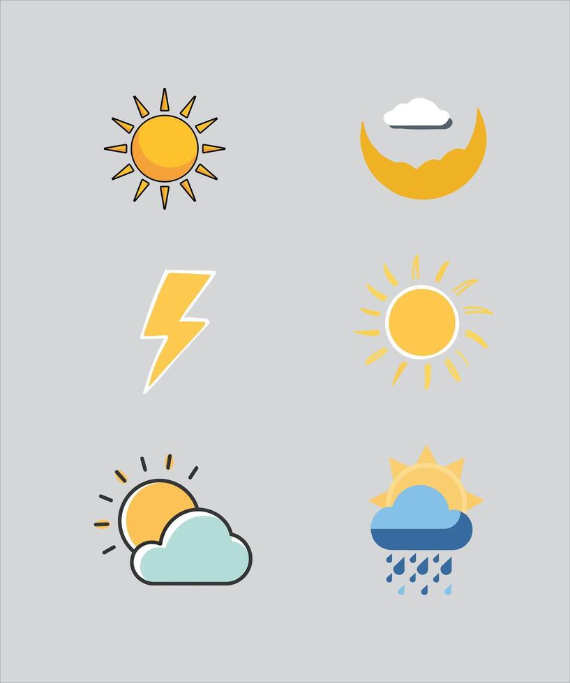 Weather icon, World Water Day vector