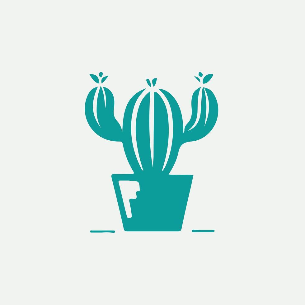 The Thorn Cactus Logo Design vector
