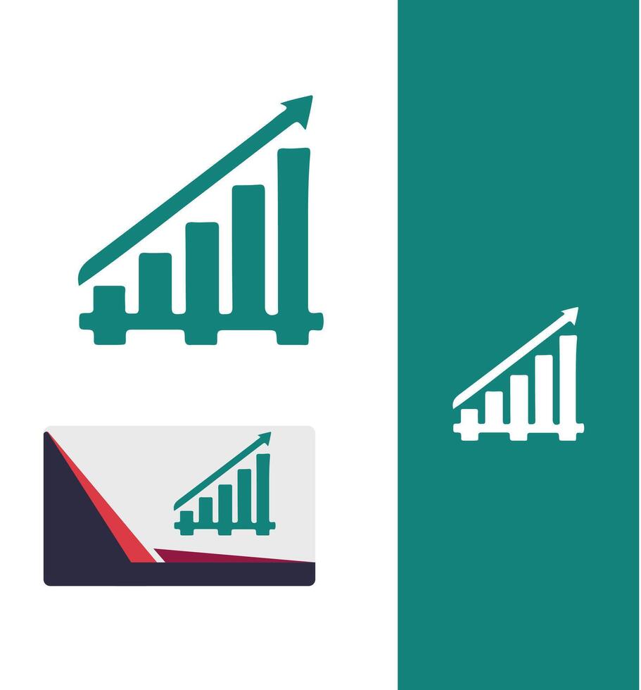 Stock Spectrum finance chart vector