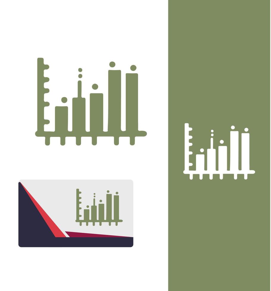 Profit Projection finance chart vector