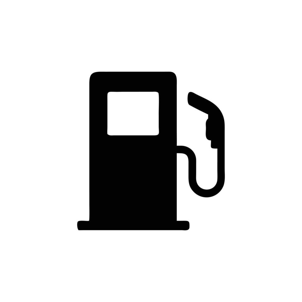 Gas Pump Icons Black and White Fuel Station Symbols vector